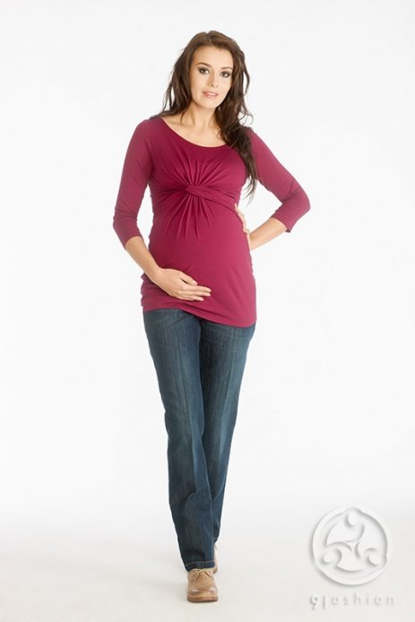 Блуза Carmen для беременных рубин