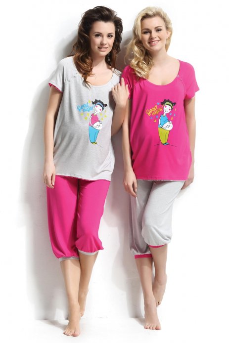 Пижама Stephy для беременных и кормящих амарант