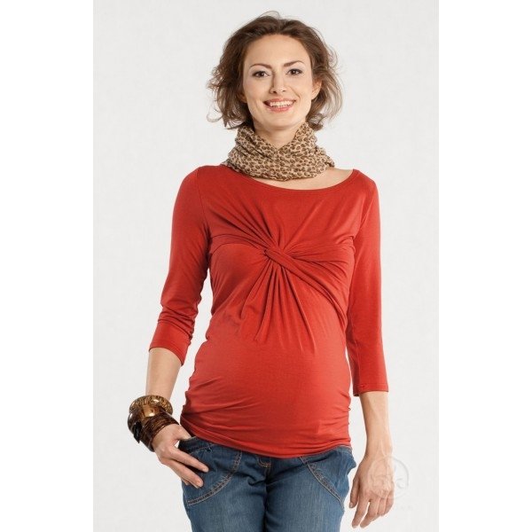 Блуза CARMEN для беременных морковный