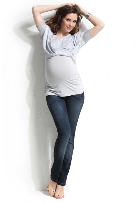 Блуза Lekima для беременных серый