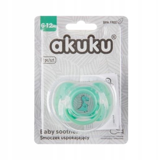 Пустушка силіконова симметрична 6m+ Діно