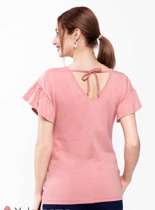 Блуза Rowena для беременных и кормящих пыльная роза