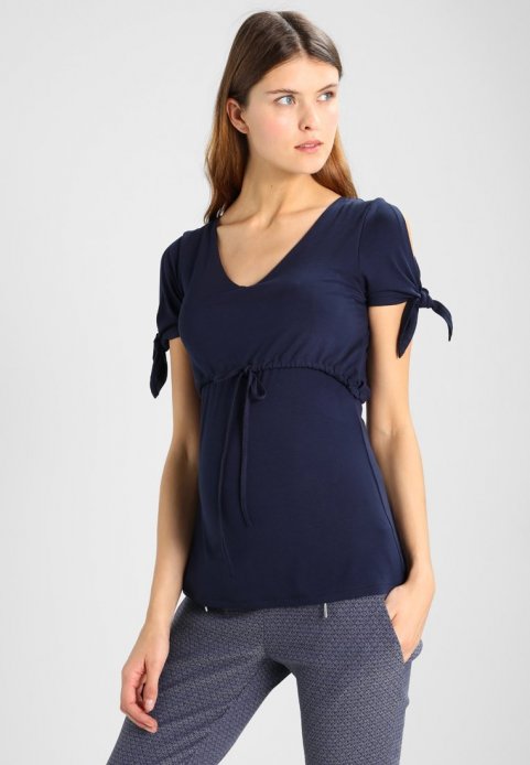 Блуза Sumu для беременных и кормящих т. синий