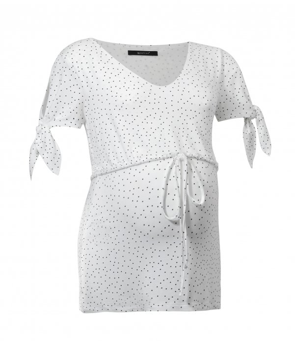 Блуза Sumu для беременных и кормящих кремовый в точки