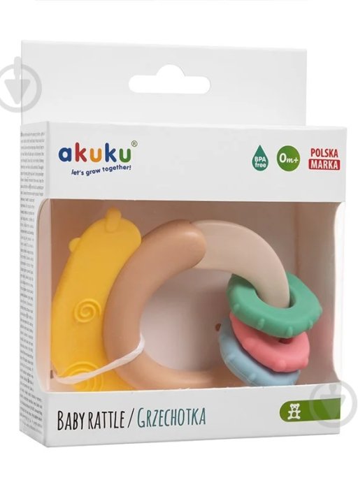 Брязкальце-прорізувач Слимак Akuku