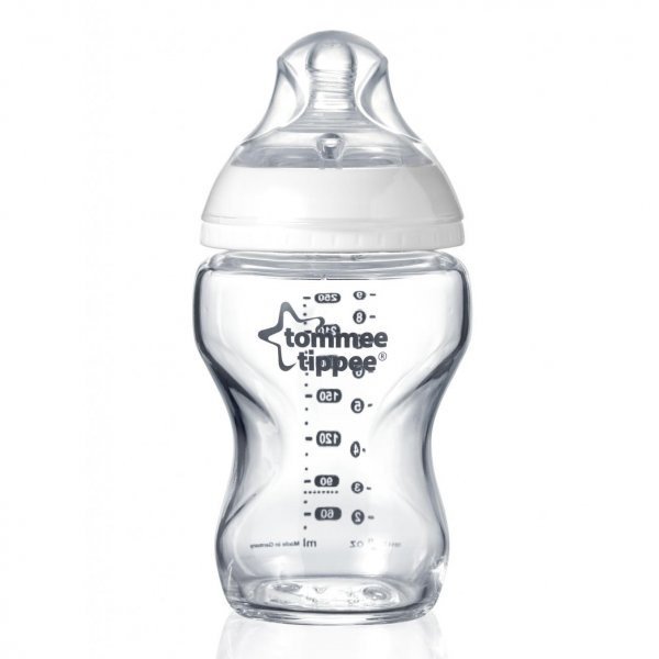 Бутылочка для кормления стеклянная Tommee Tippee 250 мл