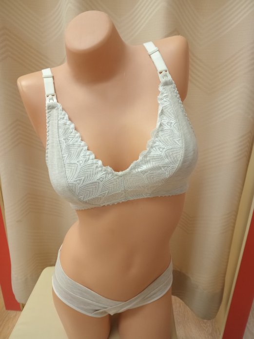 Бюст-топ для беременных и кормящих бежевый меланж