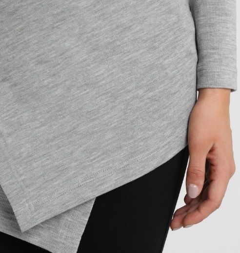 Свитер Beta для беременных и кормящих серый