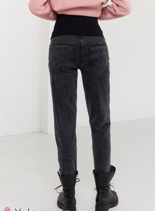 Джинси IVONNE Mom Jeans для вагітних чорно-сірий