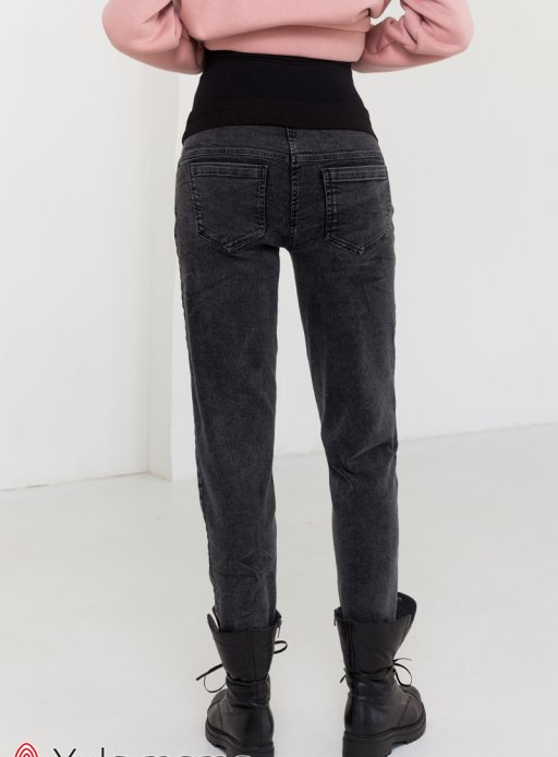 Джинси IVONNE Mom Jeans для вагітних сіро-чорний