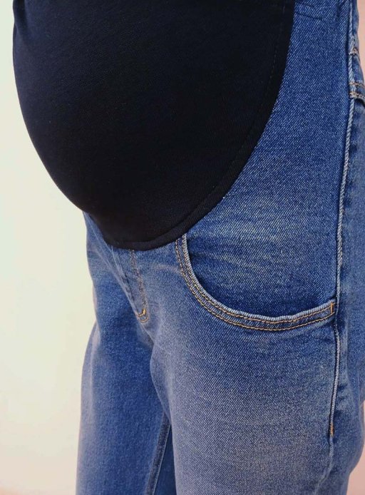 Джинси Wide Jeans для вагітних синій