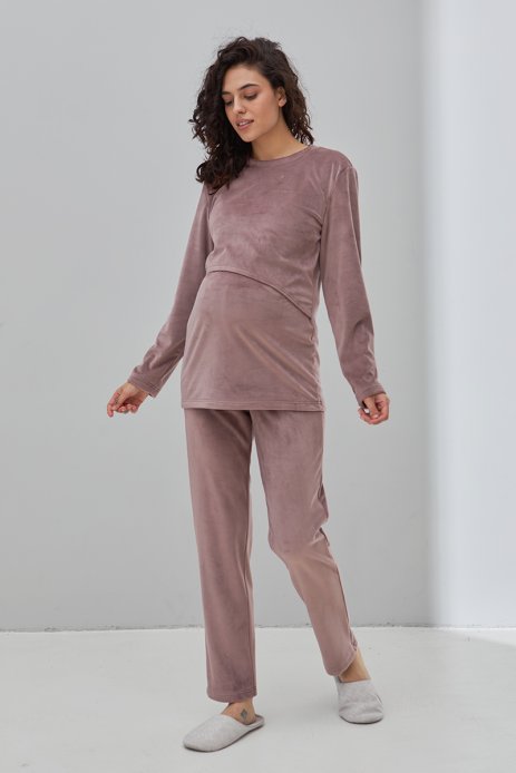 Домашний костюм Hygge фрезовий