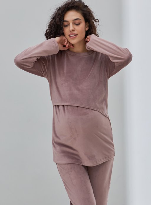 Домашний костюм Hygge фрезовий