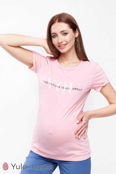 Футболка Donna для вагітних і годуючих рожевий
