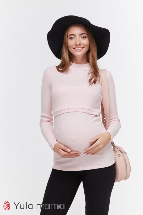 Гольф Lecie warm для беременных и кормящих светло-розовый