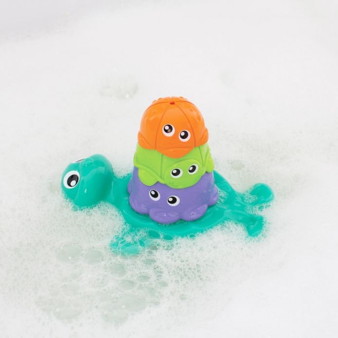 Игрушка для ванны "Черепашка с друзьями" 3 мес
