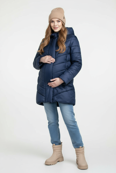 Куртка для беременности 2в1 Angela т.синий
