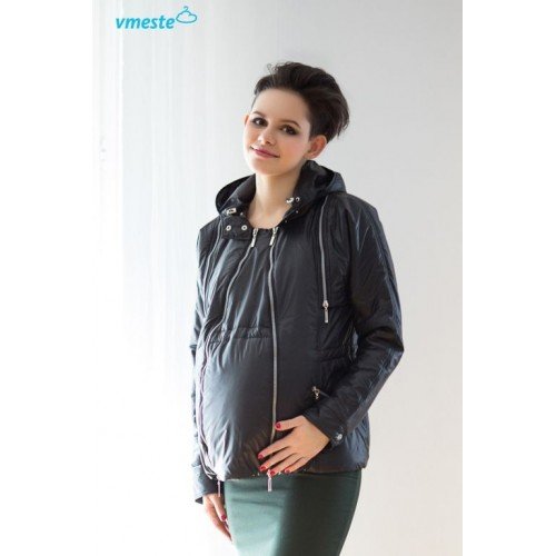 Куртка-трансформер 3в1 Vmeste для беременных черная