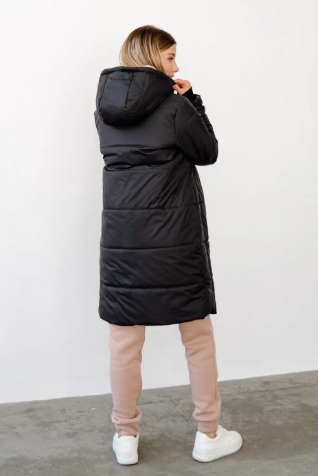 Куртка зимова 2в1 для вагітних чорний
