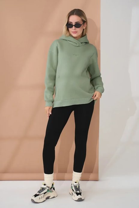 Лосини Berta new для вагітних на хутрі чорний