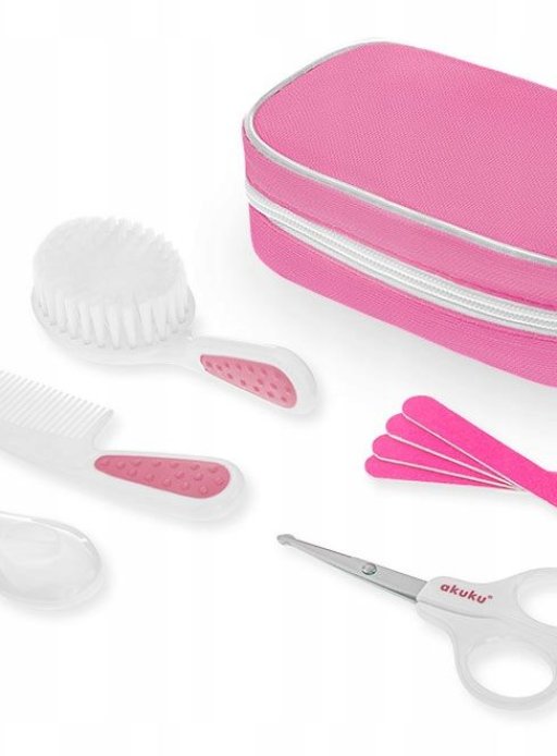 Набор по уходу за ребенком розовый Akuku