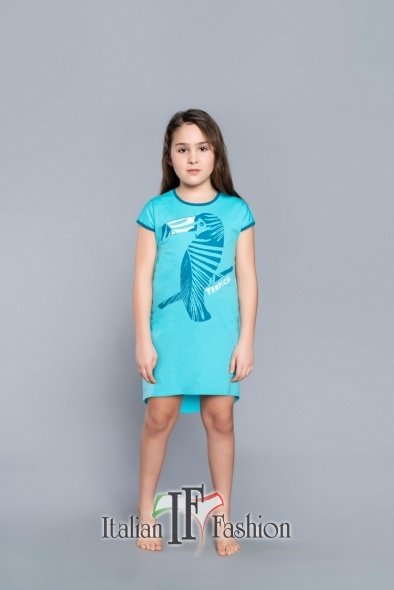 Ночная сорочка G-TROPICANA-3 для девочки голубой