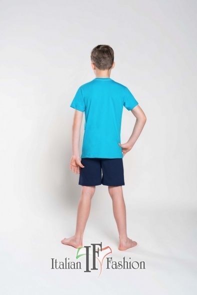 Пижама детская для мальчика голубой