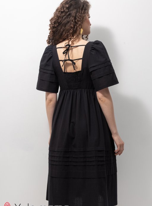 Платье AURORA  для беременных и кормящих черный