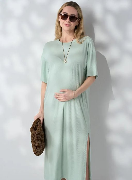 Платье Lana для беременных и кормящих св зеленый