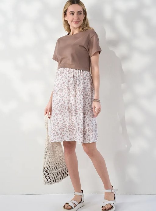 Платье Marine для беременных и кормящих капучино