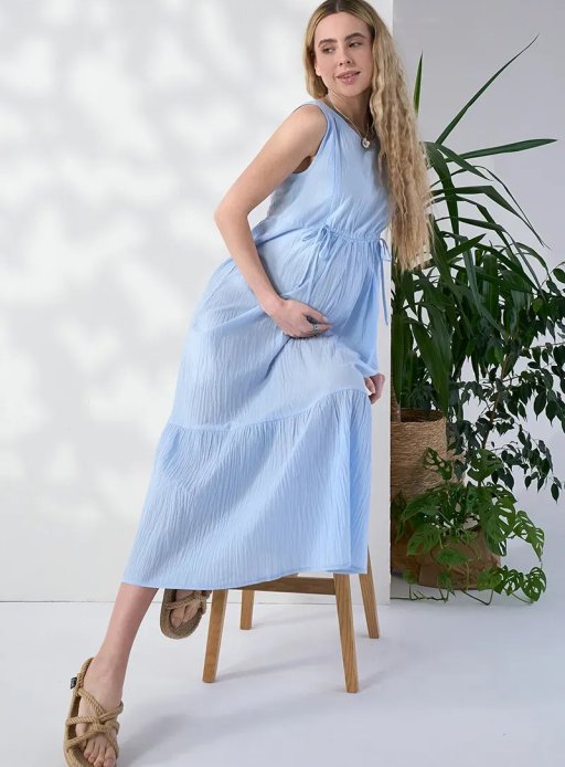Сукня NOEMIE для вагітних і годуючих блакитний