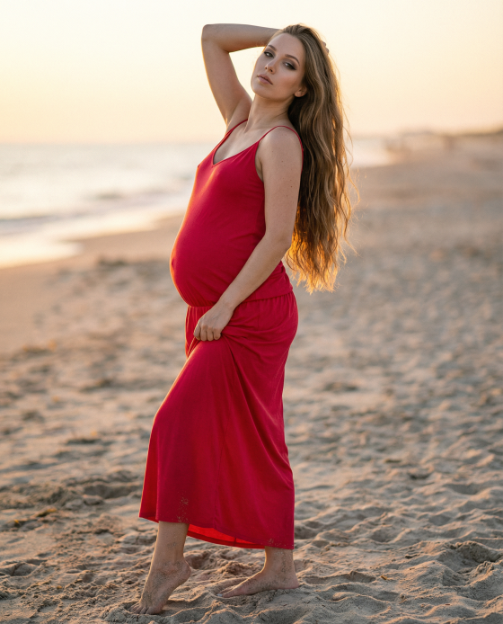 Сукня Tooba корал для вагітних