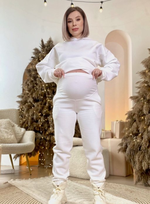 Спортивный костюм для беременных флис молоко