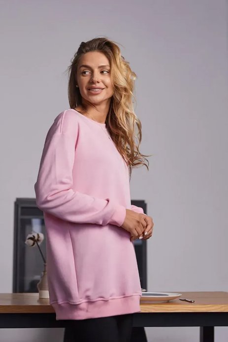 Свитшот Santa Fe для беременных и кормящих розовый Свитшот Santa Fe для беременных и кормящих розовый