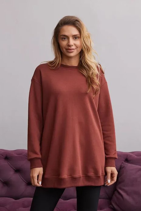 Свитшот Santa Fe для беременных и кормящих шоколад Свитшот Santa Fe для беременных и кормящих шоколад