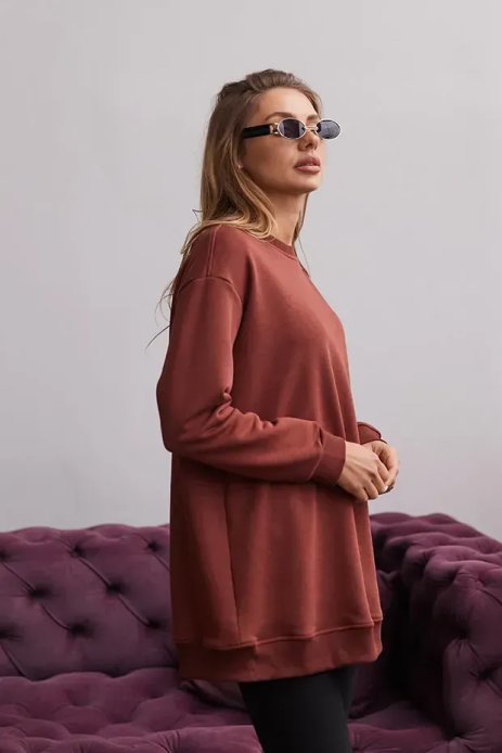 Свитшот Santa Fe для беременных и кормящих шоколад Свитшот Santa Fe для беременных и кормящих шоколад