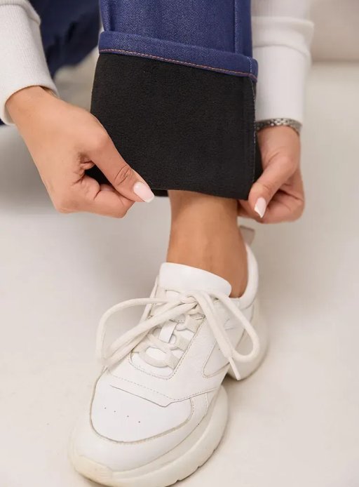 Утеплені джинси баггі Kestel для вагітних синій