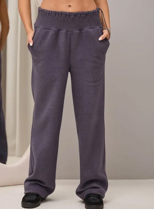 Теплі штани Sheridan на флісі  для вагітних графіт