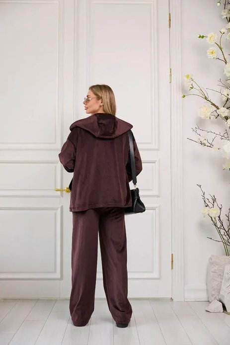 Велюровий костюм Claremont для вагітних і годуючих шоколад Велюровий костюм Claremont для вагітних і годуючих шоколад