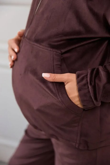 Велюровий костюм Claremont для вагітних і годуючих шоколад Велюровий костюм Claremont для вагітних і годуючих шоколад