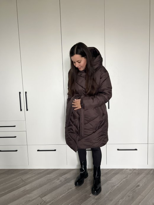 Зимняя куртка Malmo для беременных шоколад Зимняя куртка Malmo для беременных шоколад