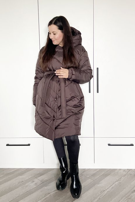 Зимняя куртка Malmo для беременных шоколад Зимняя куртка Malmo для беременных шоколад