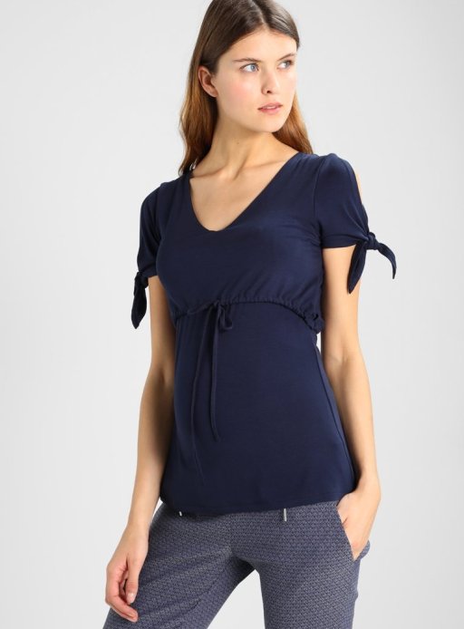 Блуза Sumu для беременных и кормящих т. синий