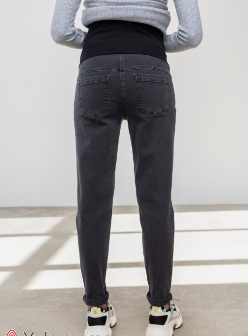Джинси для вагітних IVONNE Mom Jeans чорно-сірий
