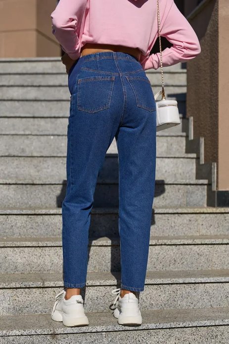 Джинсы МОМ Monton для беременных синий Джинсы МОМ Monton для беременных синий