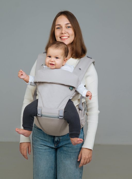 Дитяча переноска Хіпсіт 6 в 1 - сіро-бежевий