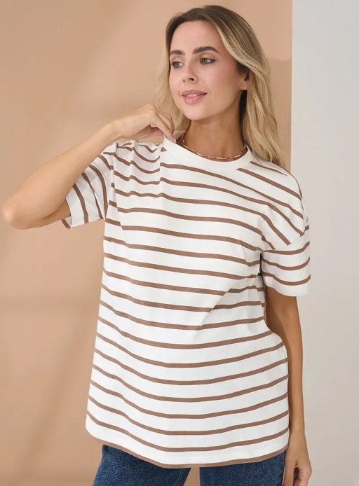 Футболка Kirby для вагітних і годуючих капучино