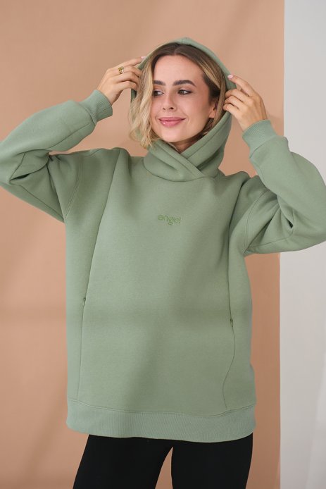 Худи Angel для беременных и кормящих оливка Худи Angel для беременных и кормящих оливка