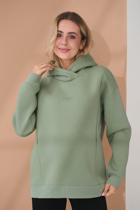 Худи Angel для беременных и кормящих оливка Худи Angel для беременных и кормящих оливка