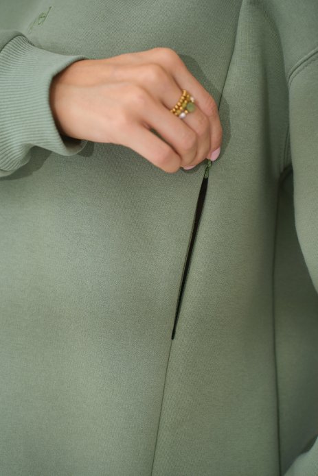 Худи Angel для беременных и кормящих оливка Худи Angel для беременных и кормящих оливка